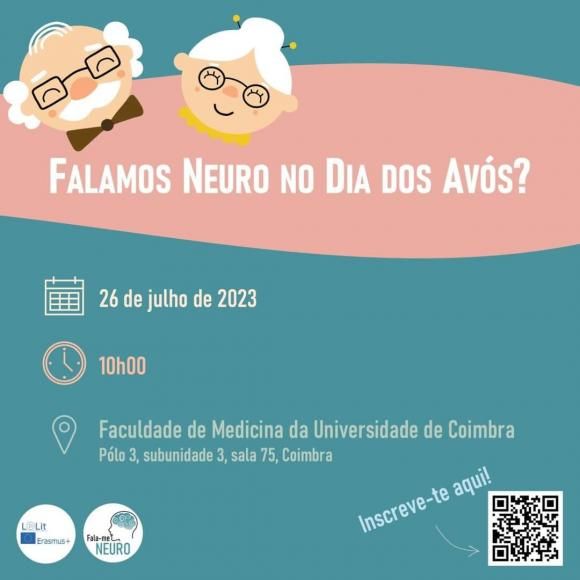 Projeto de comunica&ccedil;&atilde;o de ci&ecirc;ncia "Fala-me Neuro", vai assinalar o Dia dos Av&oacute;s (26 de Julho) 