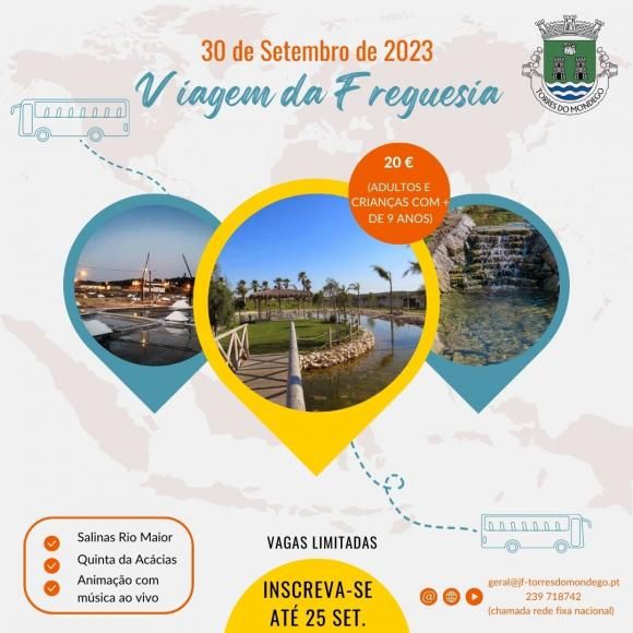 Viagem da Freguesia - Inscri&ccedil;&otilde;es Abertas