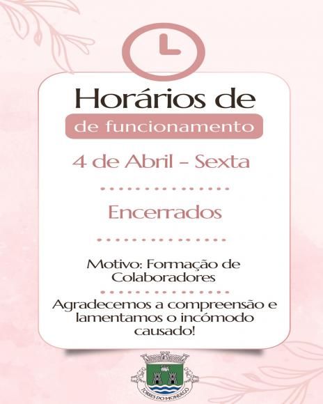 Encerrados para atendimento ao p&uacute;blico - Dia 4 de Abril de 2025