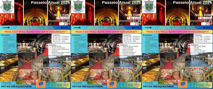 Viagem da Freguesia de Torres do Mondego - Sangalhos - &Aacute;gueda