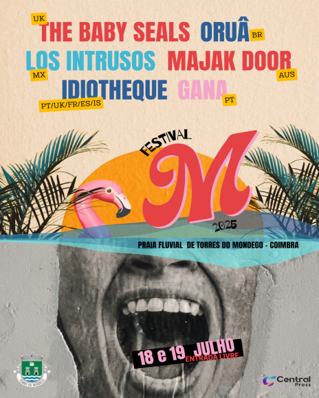 Festival M - 18 e 19 de julho, na deslumbrante Praia Fluvial de Torres do Mondego