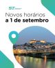 A partir de 1 de setembro, entram em vigor os novos horários do SIT Região de Coimbra.