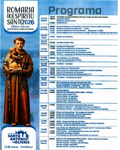 Romaria do Esp&iacute;rito Santo 2026: A grande festa est&aacute; de volta!