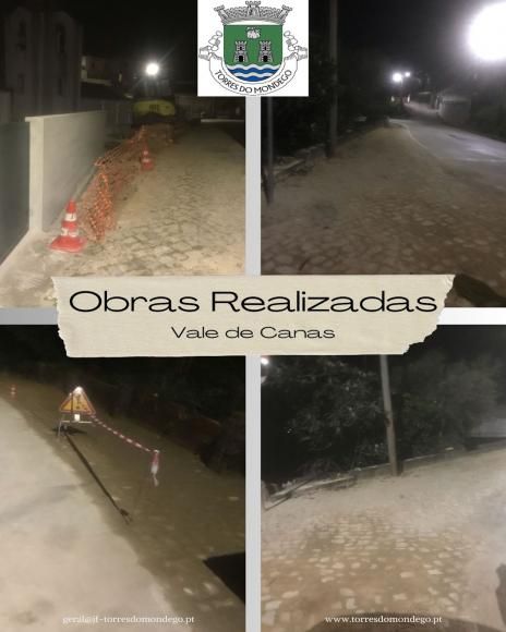 Coloca&ccedil;&atilde;o de Cal&ccedil;ada em Vale de Canas - Trabalhos conclu&iacute;dos