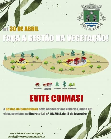 At&eacute; 30 de Abril fa&ccedil;a a gest&atilde;o da vegeta&ccedil;&atilde;o - Evite Coimas