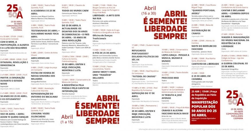 Comemora&ccedil;&otilde;es do 25 de Abril 2024