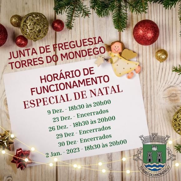 Hor&aacute;rio Especial de Natal