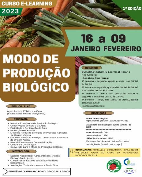 &Eacute; um interessado em Agricultura Biol&oacute;gica ? Preocupa-se com a origem dos seus alimentos ? Preocupa-se com o equil&iacute;brio ambiental e com m&eacute;todos mais sustent&aacute;veis para a Agricultura ? 