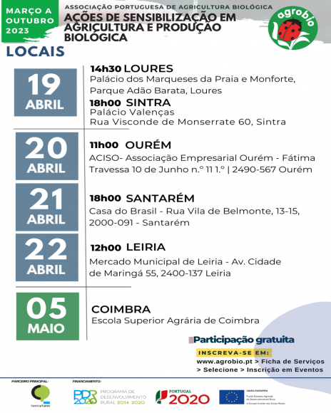 A&ccedil;&otilde;es de Sensibiliza&ccedil;&atilde;o em Agricultura e Produ&ccedil;&atilde;o Biol&oacute;gica