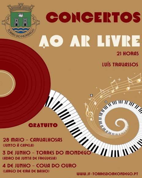 Concertos ao Ar Livre  Dias 3 e 4 de junho - Gratuito