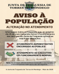 Atendimento Administrativo  - encerrado | Atendimento do Executivo em funcionamento